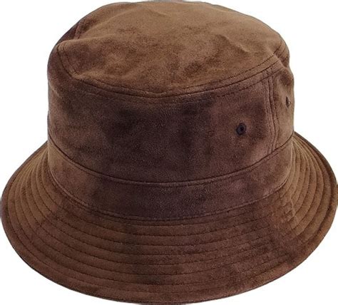 prada 018 hat|Cocoa Brown Suede Bucket Hat .